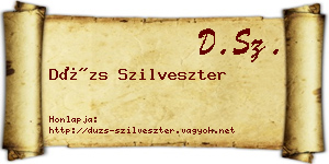 Dúzs Szilveszter névjegykártya
